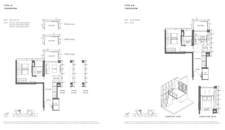The Hyde 1 Bedroom Floor Plan