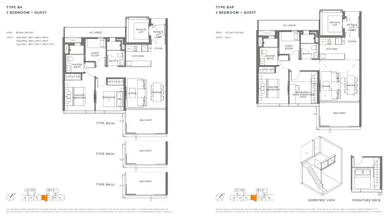 The Hyde 2 Bedroom Floor Plan